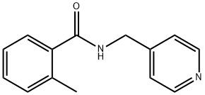 2-甲基-N-吡啶-4-基甲基-苯甲酰胺 结构式
