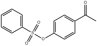 4-乙酰基苯基苯磺酸酯 结构式