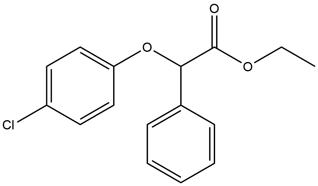 Benzeneacetic acid, α-(4-chlorophenoxy)-, ethyl ester 结构式