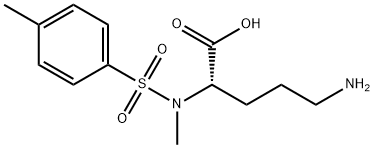 L-Ornithine, N2-methyl-N2-[(4-methylphenyl)sulfonyl]- 结构式