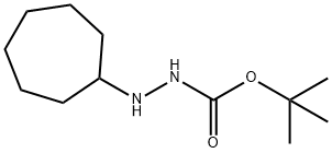 Hydrazinecarboxylic acid, 2-cycloheptyl-, 1,1-dimethylethyl ester 结构式