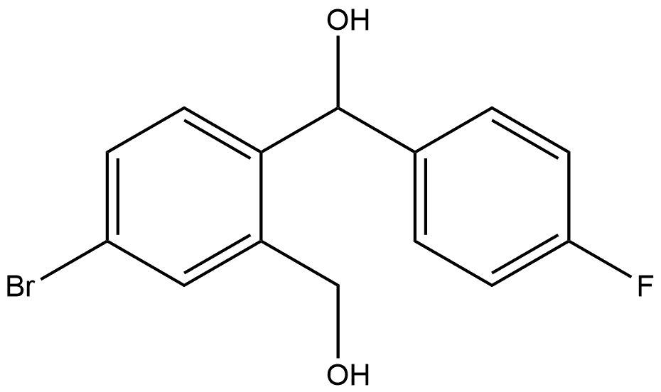 1,2-Benzenedimethanol, 4-bromo-α1-(4-fluorophenyl)- 结构式