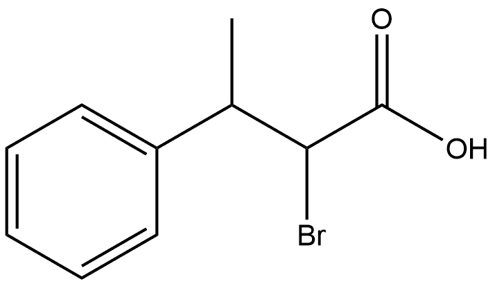 Benzenepropanoic acid, α-bromo-β-methyl- 结构式
