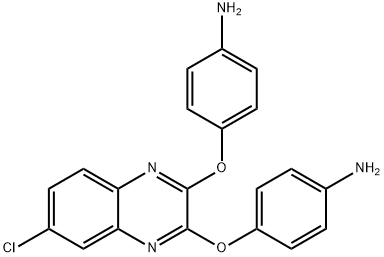 4,4''-((6-Chloroquinoxaline-2,3-diyl)bis(oxy))dianiline 结构式
