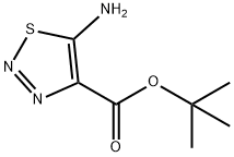 5-氨基-1,2,3-噻二唑-4-羧酸叔丁酯 结构式