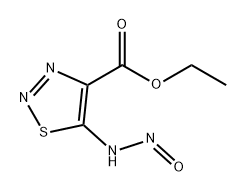 1,2,3-Thiadiazole-4-carboxylic acid, 5-(nitrosoamino)-, ethyl ester 结构式