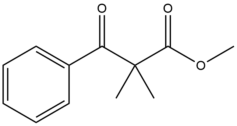 Benzenepropanoic acid, α,α-dimethyl-β-oxo-, methyl ester 结构式