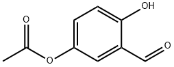 Benzaldehyde, 5-(acetyloxy)-2-hydroxy- 结构式