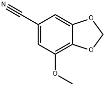 1,3-Benzodioxole-5-carbonitrile, 7-methoxy- 结构式