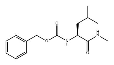 Carbamic acid, N-[(1S)-3-methyl-1-[(methylamino)carbonyl]butyl]-, phenylmethyl ester 结构式