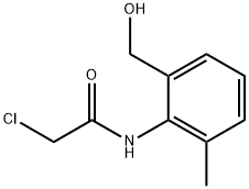 Acetamide, 2-chloro-N-[2-(hydroxymethyl)-6-methylphenyl]- 结构式