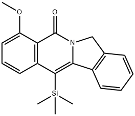 4-Methoxy-12-(trimethylsilyl)isoindolo[2,1-b]isoquinolin-5(7H)-one 结构式