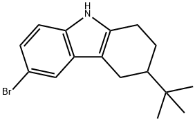 1H-Carbazole, 6-bromo-3-(1,1-dimethylethyl)-2,3,4,9-tetrahydro- 结构式