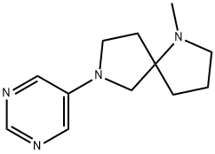 1-Methyl-7-(pyrimidin-5-yl)-1,7-diazaspiro[4.4]nonane 结构式