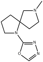 2-(7-Methyl-1,7-diazaspiro[4.4]nonan-1-yl)-1,3,4-oxadiazole 结构式