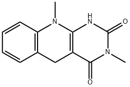 Pyrimido[4,5-b]quinoline-2,4(1H,3H)-dione, 5,10-dihydro-3,10-dimethyl- 结构式