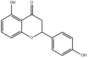 5-Hydroxy-2-(4-hydroxyphenyl)chroman-4-one 结构式
