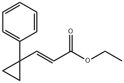 2-Propenoic acid, 3-(1-phenylcyclopropyl)-, ethyl ester, (2E)- 结构式