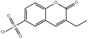 3-Ethyl-2-oxo-2H-chromene-6-sulfonyl chloride 结构式