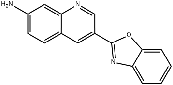 3-(Benzo[d]oxazol-2-yl)quinolin-7-amine 结构式