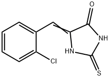 4-Imidazolidinone, 5-[(2-chlorophenyl)methylene]-2-thioxo- 结构式