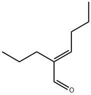 (E)-2-乙基-2-己烯醛 结构式