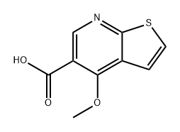Thieno[2,3-b]pyridine-5-carboxylic acid, 4-methoxy- 结构式