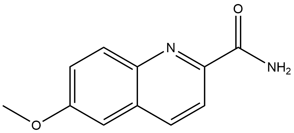 6-Methoxy-2-quinolinecarboxamide 结构式