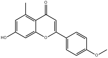 7-Hydroxy-2-(4-methoxyphenyl)-5-methyl-4H-chromen-4-one 结构式