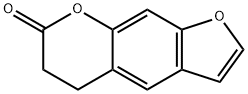 7H-Furo[3,2-g][1]benzopyran-7-one, 5,6-dihydro- 结构式