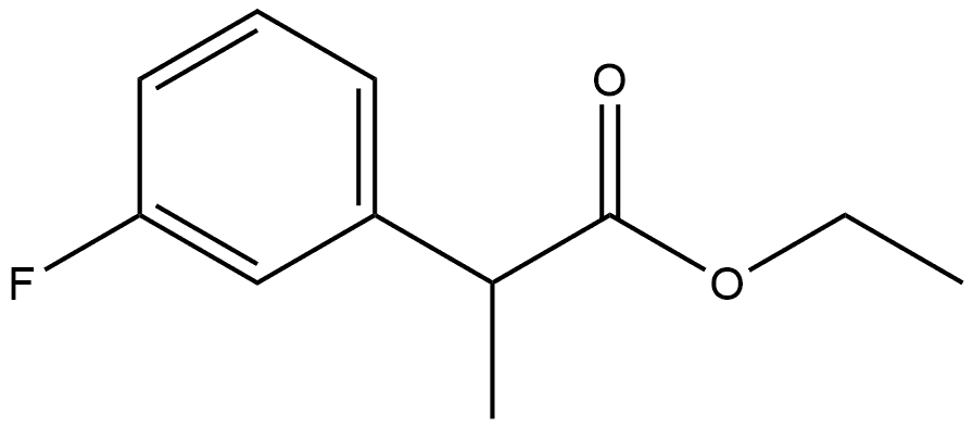 Benzeneacetic acid, 3-fluoro-α-methyl-, ethyl ester 结构式