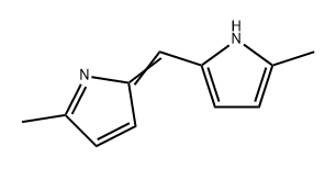 1H-Pyrrole, 2-methyl-5-[(5-methyl-2H-pyrrol-2-ylidene)methyl]- 结构式