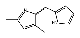 1H-Pyrrole, 2-[(3,5-dimethyl-2H-pyrrol-2-ylidene)methyl]- 结构式