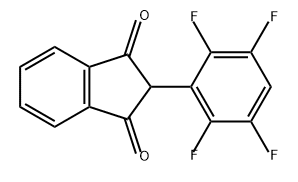 2-(2,3,5,6-四氟苯基)-1H-茚-1,3(2H)-二酮 结构式