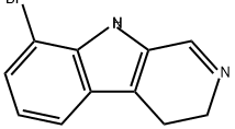 3H-Pyrido[3,4-b]indole, 8-bromo-4,9-dihydro- 结构式