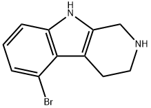5-溴-2,3,4,9-四氢-1H-吡啶[3,4-B]吲哚 结构式