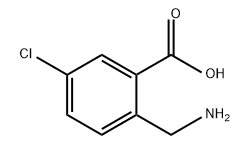2-(氨甲基)-5-氯苯甲酸 结构式