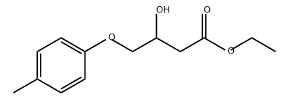 Butanoic acid, 3-hydroxy-4-(4-methylphenoxy)-, ethyl ester 结构式