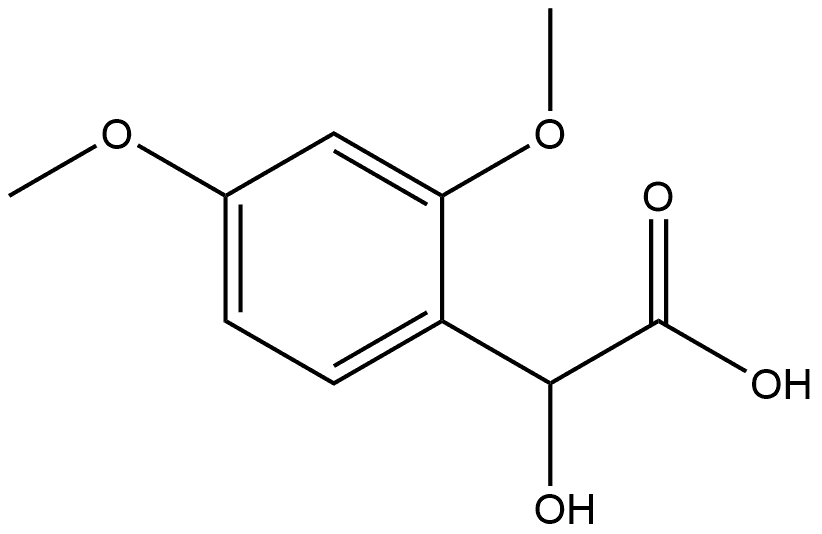 Benzeneacetic acid, α-hydroxy-2,4-dimethoxy- 结构式