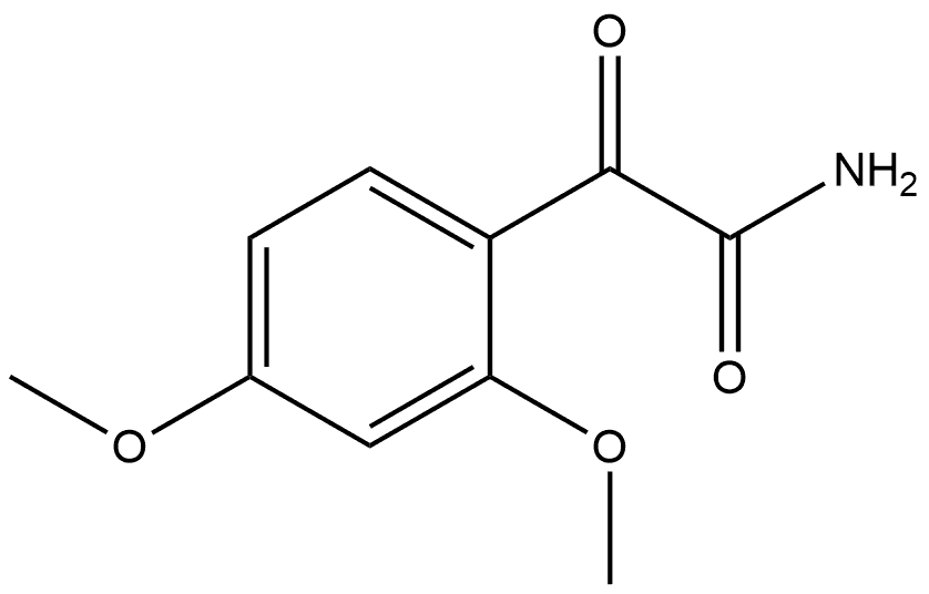 2,4-Dimethoxy-α-oxobenzeneacetamide 结构式