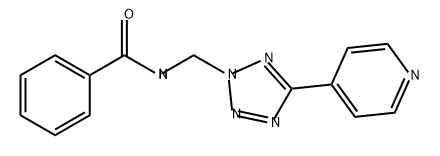 Benzamide, N-[[5-(4-pyridinyl)-2H-tetrazol-2-yl]methyl]- 结构式