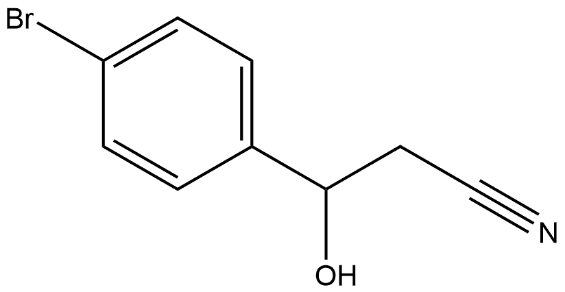 4-溴-Β-羟基苯丙腈 结构式