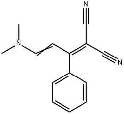 Propanedinitrile, 2-[3-(dimethylamino)-1-phenyl-2-propen-1-ylidene]- 结构式