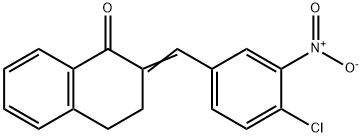 2-(4-Chloro-3-nitrobenzylidene)-3,4-dihydronaphthalen-1(2H)-one 结构式