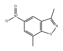 1,2-Benzisoxazole, 3,7-dimethyl-5-nitro- 结构式