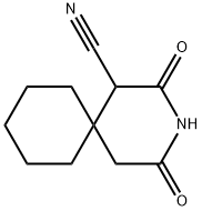 2,4-Dioxo-3-azaspiro[5.5]undecane-1-carbonitrile 结构式