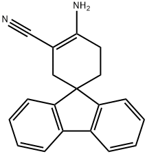 4-Aminospiro[cyclohex[3]ene-1,9''-fluorene]-3-carbonitrile 结构式