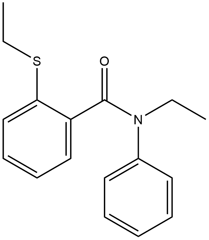 N-Ethyl-2-(ethylthio)-N-phenylbenzamide 结构式