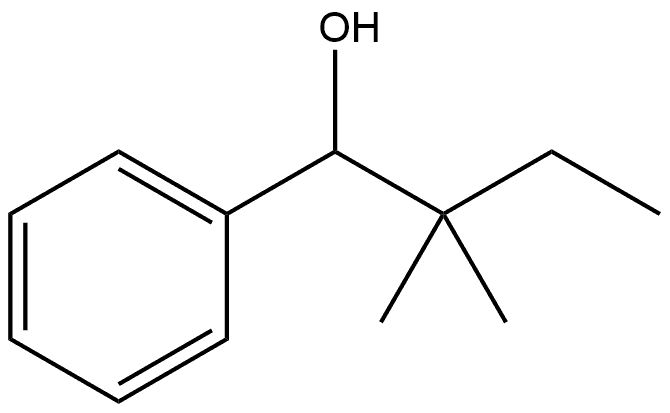 Benzenemethanol, α-(1,1-dimethylpropyl)- 结构式