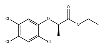 Propanoic acid, 2-(2,4,5-trichlorophenoxy)-, ethyl ester, (R)- (9CI) 结构式